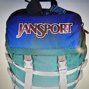 Jansport Blue and Green Backpack